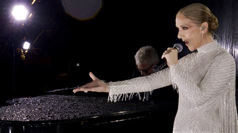 celine singing at paris olympics.